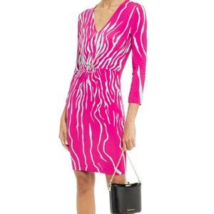 NWT JUST CAVALLI BYROBERTOCAVALLIFUCHSIAHOTPINK COCKTAILPARTYDRESS IT40/US4 $595